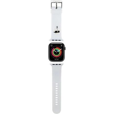 Karl Lagerfeld Weiß 3D Gummi Apple Watch Armband - Smartwatch Zubehör Karl Lagerfeld Weiß 3D Gummi Apple Watch Armband - Smartwatch Zubehör