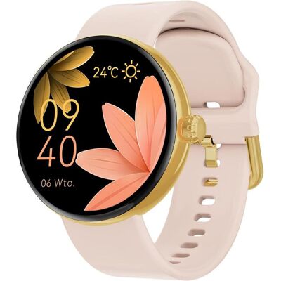 Forever Forevive 5 Smartwatch Gold AMOLED 1,3" Herzfrequenz Bluetooth-Anrufe Forever Forevive 5 Smartwatch Gold AMOLED 1,3" Herzfrequenz Bluetooth-Anrufe