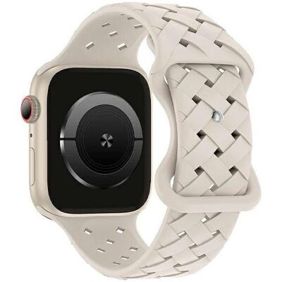 Apple Watch Silikon Armband - 38/40/41mm - Beigefarben Apple Watch Silikon Armband - 38/40/41mm - Beigefarben