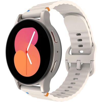 Just in Case Watchstrap für smartwatch (20 mm, Silikon), Uhrenarmband, Weiss Just in Case Watchstrap für smartwatch (20 mm, Silikon), Uhrenarmband, Weiss