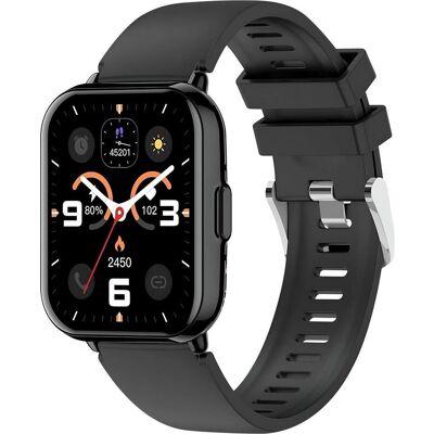 Avizar Smart watches Titmo Smartwach TITMO E-100 (TFT, bluetooth call) black (46 mm, ohne SIM), Smartwatch Avizar Smart watches Titmo Smartwach TITMO E-100 (TFT, bluetooth call) black (46 mm, ohne SIM), Smartwatch
