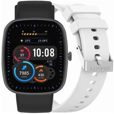 Gravity Smartwatch Black 2 Straps GT18-10 (38 mm, ohne SIM), Smartwatch Gravity Smartwatch Black 2 Straps GT18-10 (38 mm, ohne SIM), Smartwatch