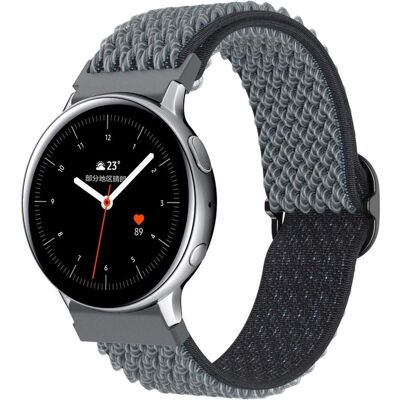 Cadorabo Armband für Samsung Galaxy Gear (22 mm, Nylon), Uhrenarmband, Grau Cadorabo Armband für Samsung Galaxy Gear (22 mm, Nylon), Uhrenarmband, Grau