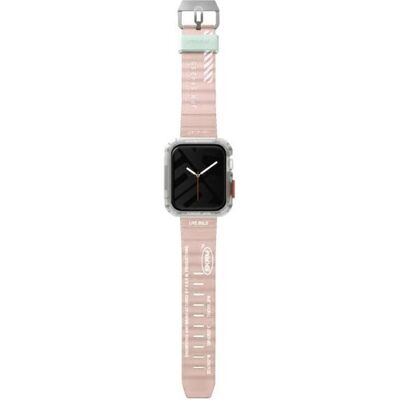 Skinarma Band Shokku Apple Watch 45/44/42mm light pink (Plastic, Silicon, Silicone), Uhrenarmband, Pink Skinarma Band Shokku Apple Watch 45/44/42mm light pink (Plastic, Silicon, Silicone), Uhrenarmband, Pink