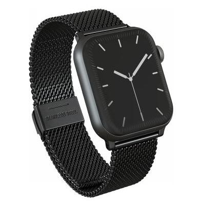 Burga Elegantes Metallgewebe-Armband für Apple Watch, Uhrenarmband, Schwarz Burga Elegantes Metallgewebe-Armband für Apple Watch, Uhrenarmband, Schwarz