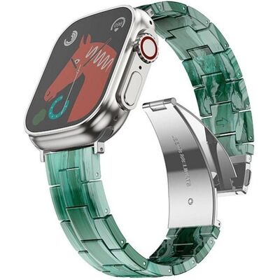 Forcell Armband Armband zur Apple Watch F-Design FA04 marmorierte Harzschliesse 38 / 40 / 41 mm grün (Edelstahl, Kunstharz), Uhrenarmband, Grün Forcell Armband Armband zur Apple Watch F-Design FA04 marmorierte Harzschliesse 38 / 40 / 41 mm grün (Edelstahl, Kunstharz), Uhrenarmband, Grün