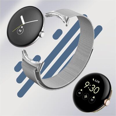 Avizar Google Pixel Watch Armband Mesh Edelstahl Magnetisch - Watch Strap Avizar Google Pixel Watch Armband Mesh Edelstahl Magnetisch - Watch Strap