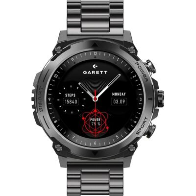 Garett Smartwatch Atom Black Steel (ohne SIM), Smartwatch Garett Smartwatch Atom Black Steel (ohne SIM), Smartwatch
