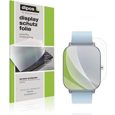 Dipos Schutzfolie Matt f??r Mopuea Smartwatch 1.4, Smartwatch Schutzfolie Dipos Schutzfolie Matt f??r Mopuea Smartwatch 1.4, Smartwatch Schutzfolie