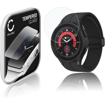 Cellonic Displayschutzglas (generisch) für Samsung Galaxy Watch 5 Pro, Smartwatch Schutzfolie, Transparent Cellonic Displayschutzglas (generisch) für Samsung Galaxy Watch 5 Pro, Smartwatch Schutzfolie, Transparent
