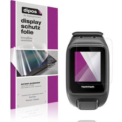 Dipos Schutzfolie Klar f??r TomTom Runner 2 Music, Smartwatch Schutzfolie, Transparent Dipos Schutzfolie Klar f??r TomTom Runner 2 Music, Smartwatch Schutzfolie, Transparent