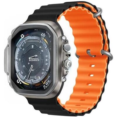 Devia Armband Deluxe Sport6 für Apple Watch 38mm/ 40mm/ 41mm schwarz orange (41 mm, Silikon), Uhrenarmband, Mehrfarbig, Orange, Schwarz Devia Armband Deluxe Sport6 für Apple Watch 38mm/ 40mm/ 41mm schwarz orange (41 mm, Silikon), Uhrenarmband, Mehrfarbig, Orange, Schwarz
