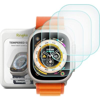 Ringke Apple Watch Ultra Screen Protector Tempered Glass (4pcs) Transparent, Smartwatch Schutzfolie, Transparent Ringke Apple Watch Ultra Screen Protector Tempered Glass (4pcs) Transparent, Smartwatch Schutzfolie, Transparent