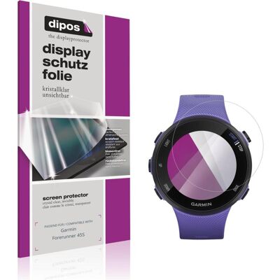 Dipos Schutzfolie Klar f??r Garmin Forerunner 45S, Smartwatch Schutzfolie, Transparent Dipos Schutzfolie Klar f??r Garmin Forerunner 45S, Smartwatch Schutzfolie, Transparent