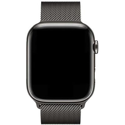 Decoded Milanaise-Armband für Apple Watch 38 / 40 / 41 / 42mm aus Edelstahl (22 mm, Edelstahl), Uhrenarmband, Schwarz Decoded Milanaise-Armband für Apple Watch 38 / 40 / 41 / 42mm aus Edelstahl (22 mm, Edelstahl), Uhrenarmband, Schwarz