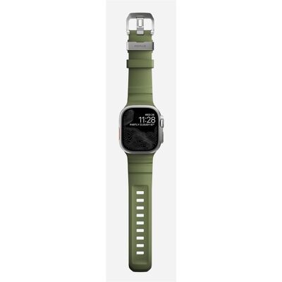Nomad Rocky Point Band (24 mm, Leather, Leder, Titan, Titanium), Uhrenarmband, Grün Nomad Rocky Point Band (24 mm, Leather, Leder, Titan, Titanium), Uhrenarmband, Grün