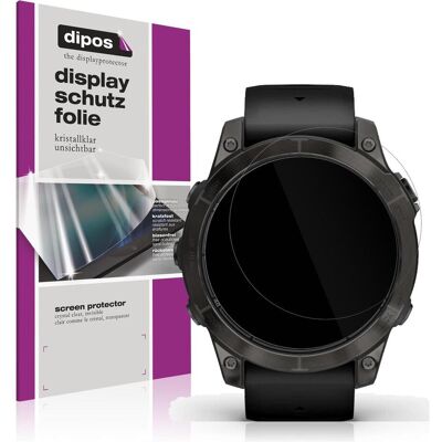 Dipos Schutzfolie Klar für Garmin Fenix 7 Pro 42mm, Smartwatch Schutzfolie, Transparent Dipos Schutzfolie Klar für Garmin Fenix 7 Pro 42mm, Smartwatch Schutzfolie, Transparent