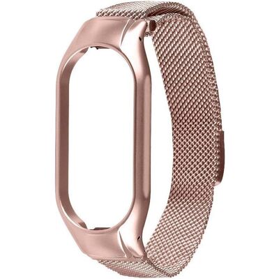 Source Loop Magnetic Steel Band Mi Band 7 (Stahl), Uhrenarmband, Rosa Source Loop Magnetic Steel Band Mi Band 7 (Stahl), Uhrenarmband, Rosa