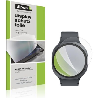 Dipos Schutzfolie Matt f??r Samsung Galaxy Watch 8 40mm, Smartwatch Schutzfolie, Transparent Dipos Schutzfolie Matt f??r Samsung Galaxy Watch 8 40mm, Smartwatch Schutzfolie, Transparent