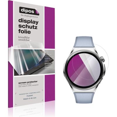 Dipos Schutzfolie Klar f??r Huawei Watch 6 46 mm, Smartwatch Schutzfolie, Transparent Dipos Schutzfolie Klar f??r Huawei Watch 6 46 mm, Smartwatch Schutzfolie, Transparent