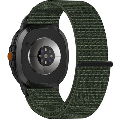Techsuit - Watchband (W054) - Samsung Galaxy Watch8 40mm/Watch8 44mm/Watch8 Classic - Dark Green (Metal, Nylon), Uhrenarmband, Grün Techsuit - Watchband (W054) - Samsung Galaxy Watch8 40mm/Watch8 44mm/Watch8 Classic - Dark Green (Metal, Nylon), Uhrenarmband, Grün