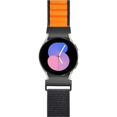 BigBen Geflochtenes Nylon Armband Orange für Galaxy Watch 4/4 Classic/5/5 Pro/6/6 Classic - Uhrenarmband BigBen Geflochtenes Nylon Armband Orange für Galaxy Watch 4/4 Classic/5/5 Pro/6/6 Classic - Uhrenarmband