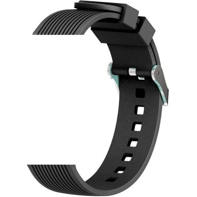 Devia Band Deluxe Sport für Samsung Watch 1/2/3 42mm (20mm) schwarz (Silikon), Uhrenarmband, Schwarz Devia Band Deluxe Sport für Samsung Watch 1/2/3 42mm (20mm) schwarz (Silikon), Uhrenarmband, Schwarz