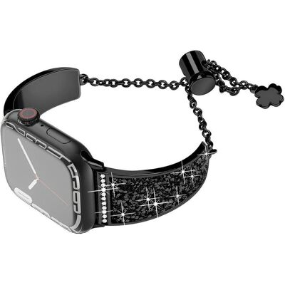 EKO Uhrenarmband Shiny Schwarz (22 mm, Edelstahl), Uhrenarmband, Schwarz EKO Uhrenarmband Shiny Schwarz (22 mm, Edelstahl), Uhrenarmband, Schwarz