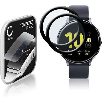 Cellonic Displayschutzglas (generisch) für Samsung Galaxy Watch Active 2 (44mm), Smartwatch Schutzfolie, Schwarz Cellonic Displayschutzglas (generisch) für Samsung Galaxy Watch Active 2 (44mm), Smartwatch Schutzfolie, Schwarz