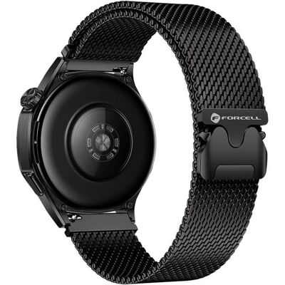 Forcell Strap F-DESIGN FS10 stailess steel strap for SAMSUNG Watch 22 mm black (22 mm, Edelstahl (geflechtet)), Uhrenarmband, Schwarz Forcell Strap F-DESIGN FS10 stailess steel strap for SAMSUNG Watch 22 mm black (22 mm, Edelstahl (geflechtet)), Uhrenarmband, Schwarz