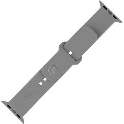 Fixed Silicone Sporty Strap Apple Watch 38/40/41mm Hellgrau (Silikon), Uhrenarmband, Grau Fixed Silicone Sporty Strap Apple Watch 38/40/41mm Hellgrau (Silikon), Uhrenarmband, Grau
