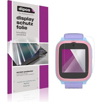 Dipos Schutzfolie Klar f??r MyFirst Fone S3, Smartwatch Schutzfolie Dipos Schutzfolie Klar f??r MyFirst Fone S3, Smartwatch Schutzfolie