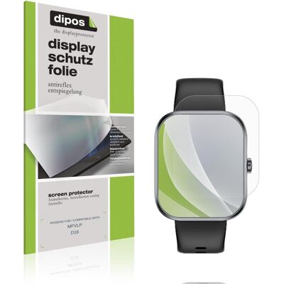 Dipos Schutzfolie Matt f??r MFVLP D16, Smartwatch Schutzfolie Dipos Schutzfolie Matt f??r MFVLP D16, Smartwatch Schutzfolie