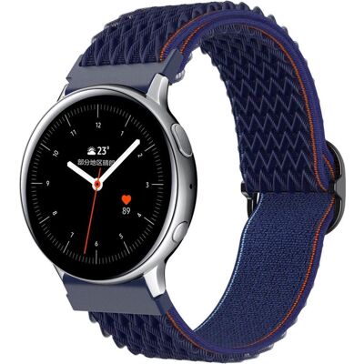 Cadorabo Armband für Samsung Galaxy Gear (22 mm, Nylon), Uhrenarmband, Blau Cadorabo Armband für Samsung Galaxy Gear (22 mm, Nylon), Uhrenarmband, Blau