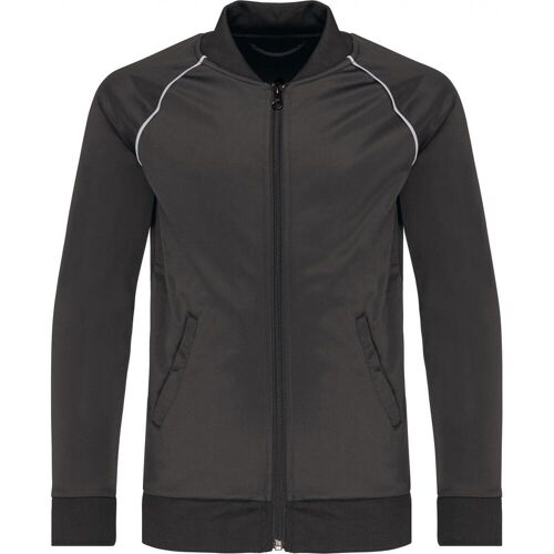 Proact, Jacken, Kinder-Sweatjacke mit Reissverschluss und Einfassung (10XL), Grau, 10XL