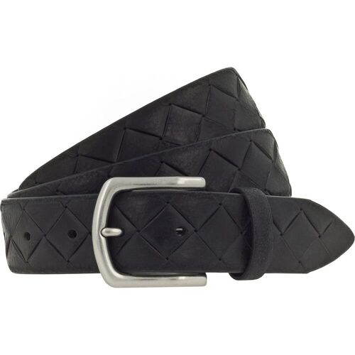 Vanzetti, Herren, Gürtel, Gürtel Leder, Schwarz, (85)