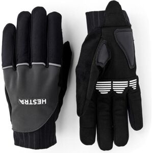Hestra, Damen, Handschuhe, Bike Reflective Long 5 Finger, Schwarz, (L) Hestra, Damen, Handschuhe, Bike Reflective Long 5 Finger, Schwarz, (L)