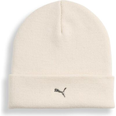 Puma Unisex, Mütze, METAL CAT High Crown Beanie, Beige, Weiss, (One Size) Puma Unisex, Mütze, METAL CAT High Crown Beanie, Beige, Weiss, (One Size)