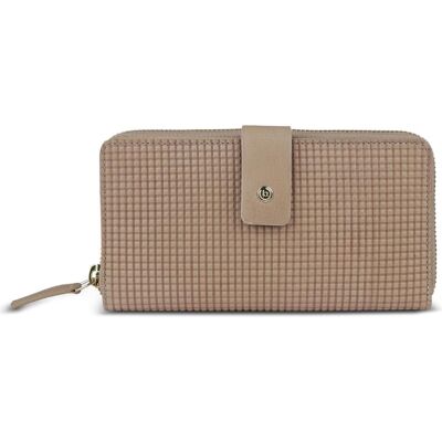 Bugatti Damen, Portemonnaie, Noemi Ladies Long Zip Wallet, Beige Bugatti Damen, Portemonnaie, Noemi Ladies Long Zip Wallet, Beige