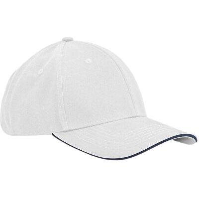 Beechfield, Unisex, Cap, EarthAware Classic Organic Cotton 6 Panel Cap - Sandwich Peak, Blau, Weiss, Mehrfarbig Beechfield, Unisex, Cap, EarthAware Classic Organic Cotton 6 Panel Cap - Sandwich Peak, Blau, Weiss, Mehrfarbig