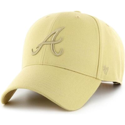 47 Brand, Herren, Cap, Snapback Cap - MLB Atlanta Braves light gold, Gold 47 Brand, Herren, Cap, Snapback Cap - MLB Atlanta Braves light gold, Gold