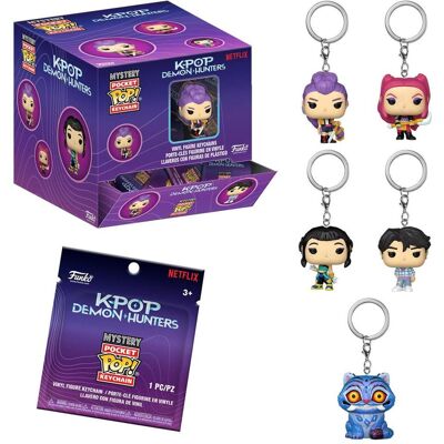 Funko, Unisex, Schlüsselanhänger, KEY Blind KPop Demon Hunters 1pz Assortimento, Mehrfarbig Funko, Unisex, Schlüsselanhänger, KEY Blind KPop Demon Hunters 1pz Assortimento, Mehrfarbig