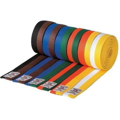 Danrho, Unisex, Gürtel, Kampfsportgürtel 2 Farben, Blau, Grün, Mehrfarbig, Schwarz, Braun, Gelb, Orange Danrho, Unisex, Gürtel, Kampfsportgürtel 2 Farben, Blau, Grün, Mehrfarbig, Schwarz, Braun, Gelb, Orange