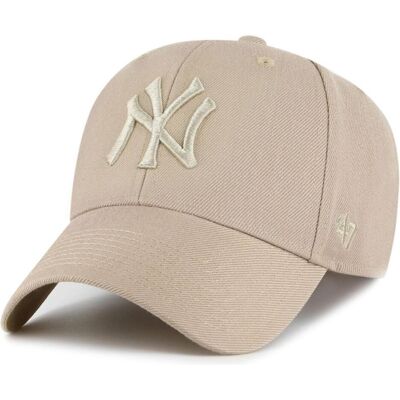 47 Brand, Herren, Cap, Snapback Cap - MLB New York Yankees Khaki Beige, Beige 47 Brand, Herren, Cap, Snapback Cap - MLB New York Yankees Khaki Beige, Beige