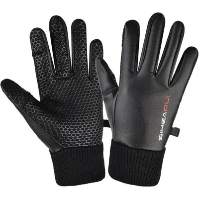 Hurtel, Herren, Handschuhe, Isolierte, rutschfeste Telefonhandschuhe für Herren – Schwarz, Schwarz, (One Size) Hurtel, Herren, Handschuhe, Isolierte, rutschfeste Telefonhandschuhe für Herren – Schwarz, Schwarz, (One Size)