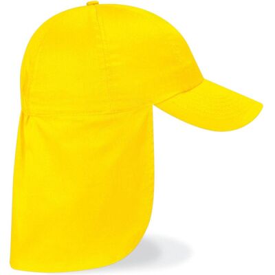 Beechfield, Jungen, Cap, Junior Legionnaire Style Cap, Gelb, (One Size) Beechfield, Jungen, Cap, Junior Legionnaire Style Cap, Gelb, (One Size)