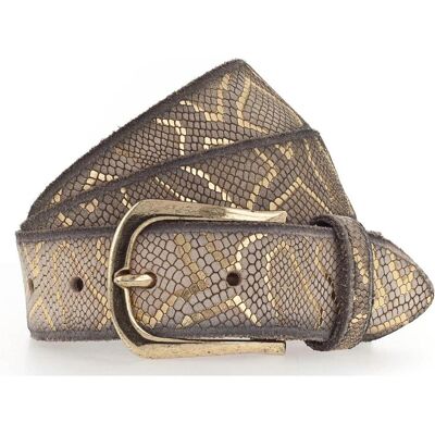 B.Belt, Damen, Gürtel, Sabia Gold Ledergürtel, Gold, Beige, (105) B.Belt, Damen, Gürtel, Sabia Gold Ledergürtel, Gold, Beige, (105)
