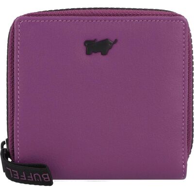 Braun Büffel, Damen, Portemonnaie, Capri Geldbörse RFID Schutz Leder 11 cm, Violett Braun Büffel, Damen, Portemonnaie, Capri Geldbörse RFID Schutz Leder 11 cm, Violett