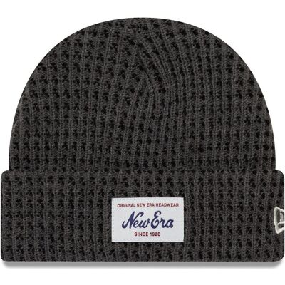 New Era, Herren, Mütze, Strick Wintermütze Beanie - Short Waffle Charcoal, Grau New Era, Herren, Mütze, Strick Wintermütze Beanie - Short Waffle Charcoal, Grau