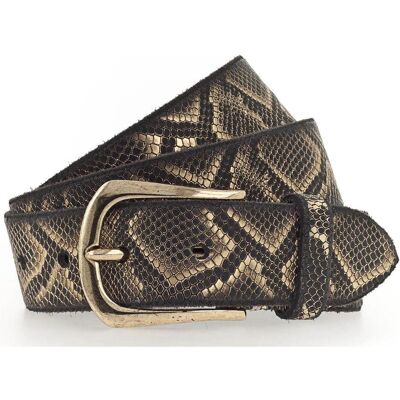 B.Belt, Damen, Gürtel, Sabia Gold Ledergürtel, Gold, (75) B.Belt, Damen, Gürtel, Sabia Gold Ledergürtel, Gold, (75)